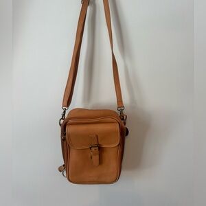 Minooy Tan Leather Crossbody Bag Full Set